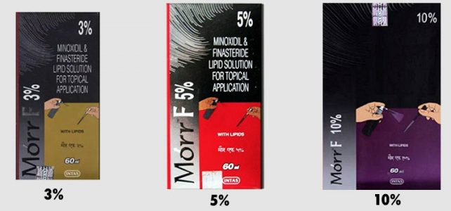 Morr F Topical Solution for Hairloss (5%, 10% or 3%?)